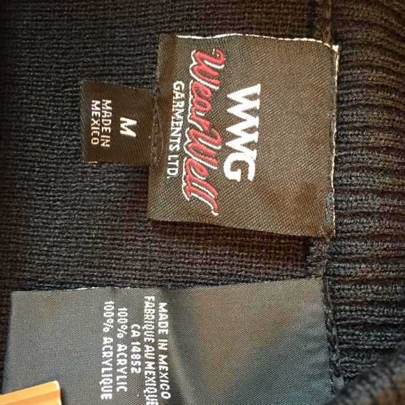 New High 1/4 Zip Collar Black Sweater - Picture 4 of 5